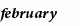 february